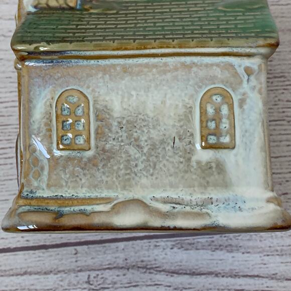 Vintage Ceramic Mini Christmas Church Cutout Detail Small Village 5 1/8"H - Picture 10 of 12
